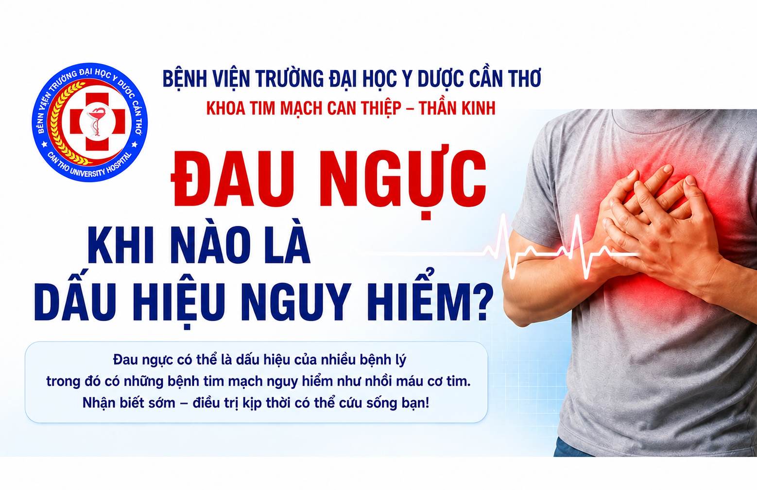 Đau ngực – khi nào là dấu hiệu nguy hiểm?