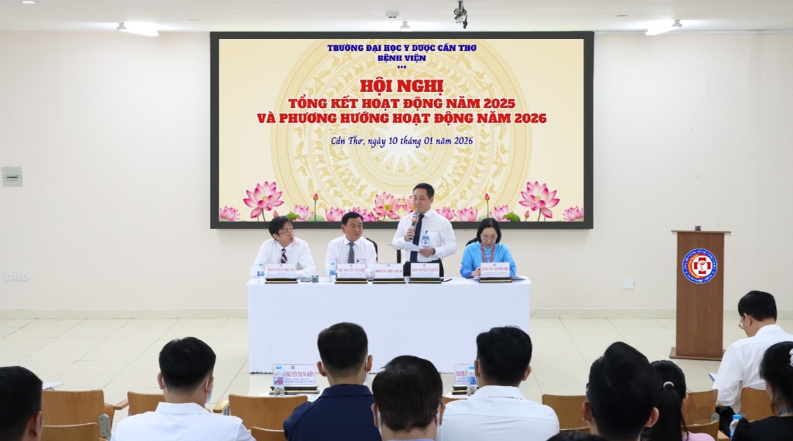 Bệnh viện Trường Đại học Y Dược Cần Thơ tổ chức hội nghị tổng kết hoạt động năm 2025 và triển khai phương hướng năm 2026